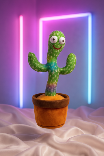 Dancing Cactus Plush Toy Doll Electronic Recording Shake With Song Funny Gift US